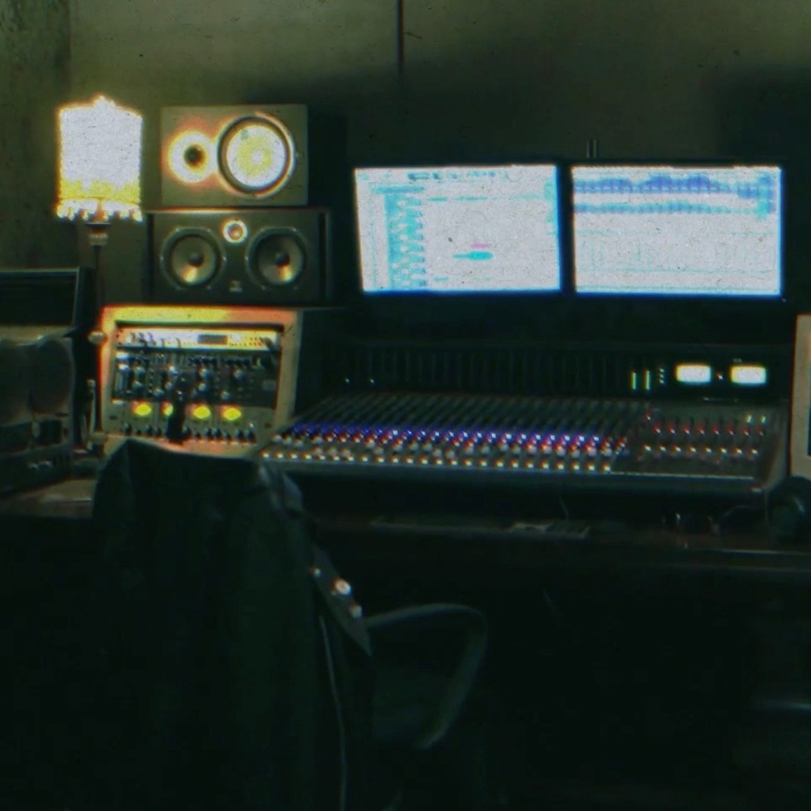 "Looped In" computer monitor setup visual cover graphic.