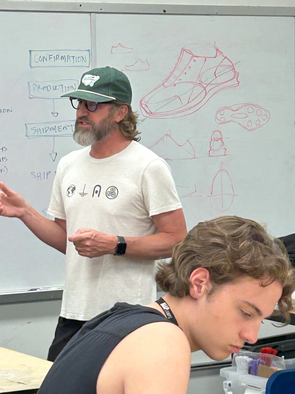 Charley Hudak teaching Shoe Design at DAAPcamps