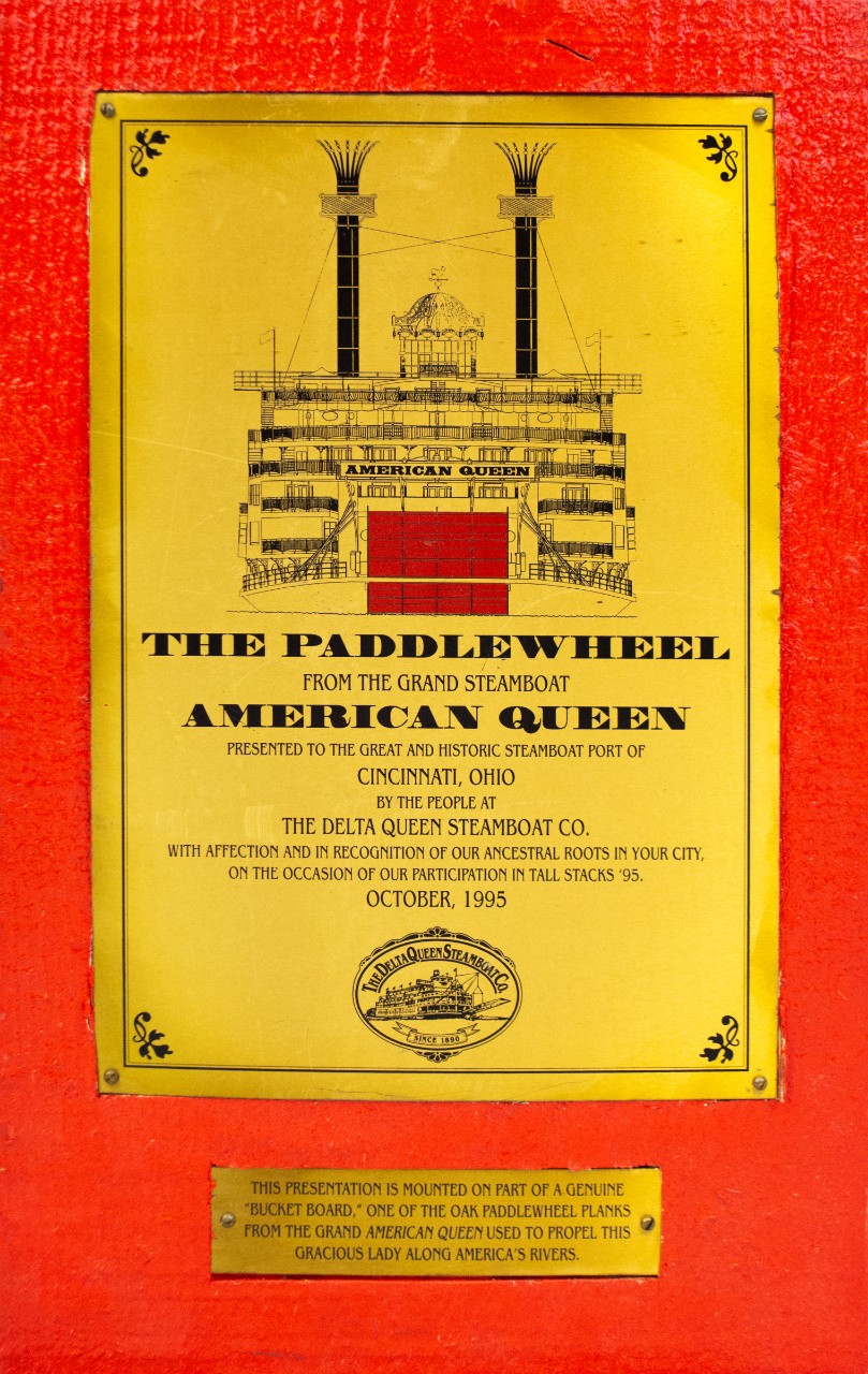 The Paddlewheel from the Grand Steamboat American Queen