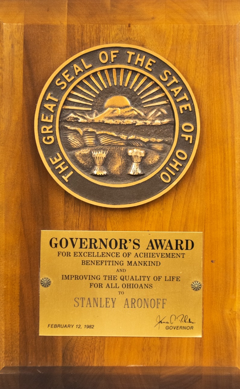 Governor's Award to Stanley Aronoff
