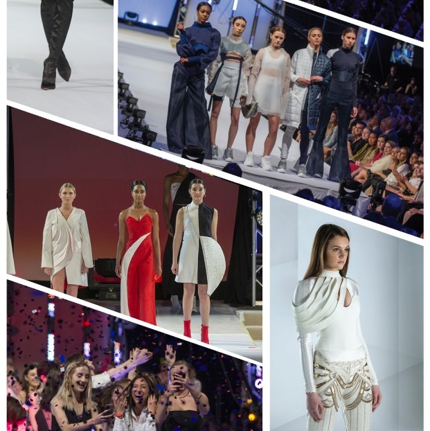 fashion show grid of images