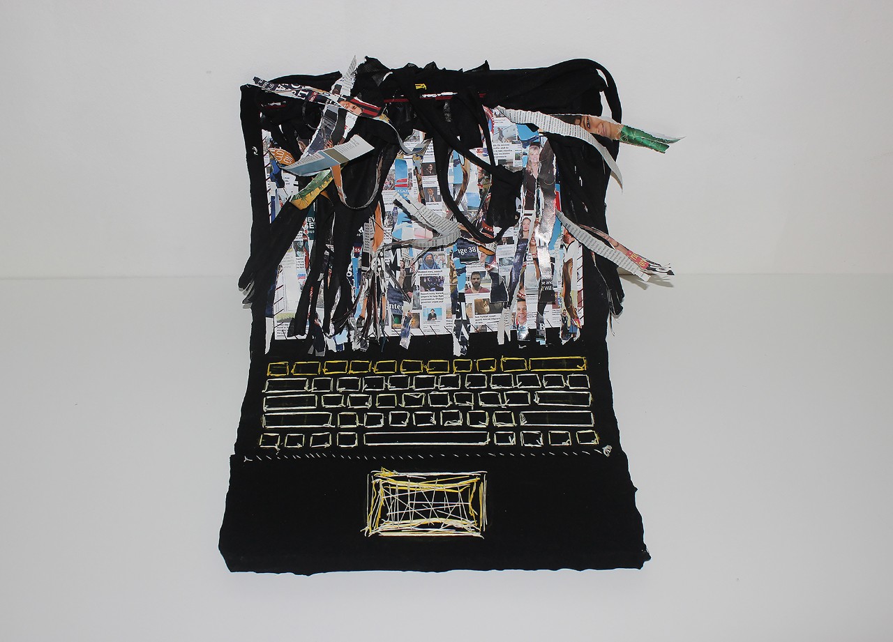 Lost Behind the Screen, Katherine Taylor, sculpture, mixed media, 2020