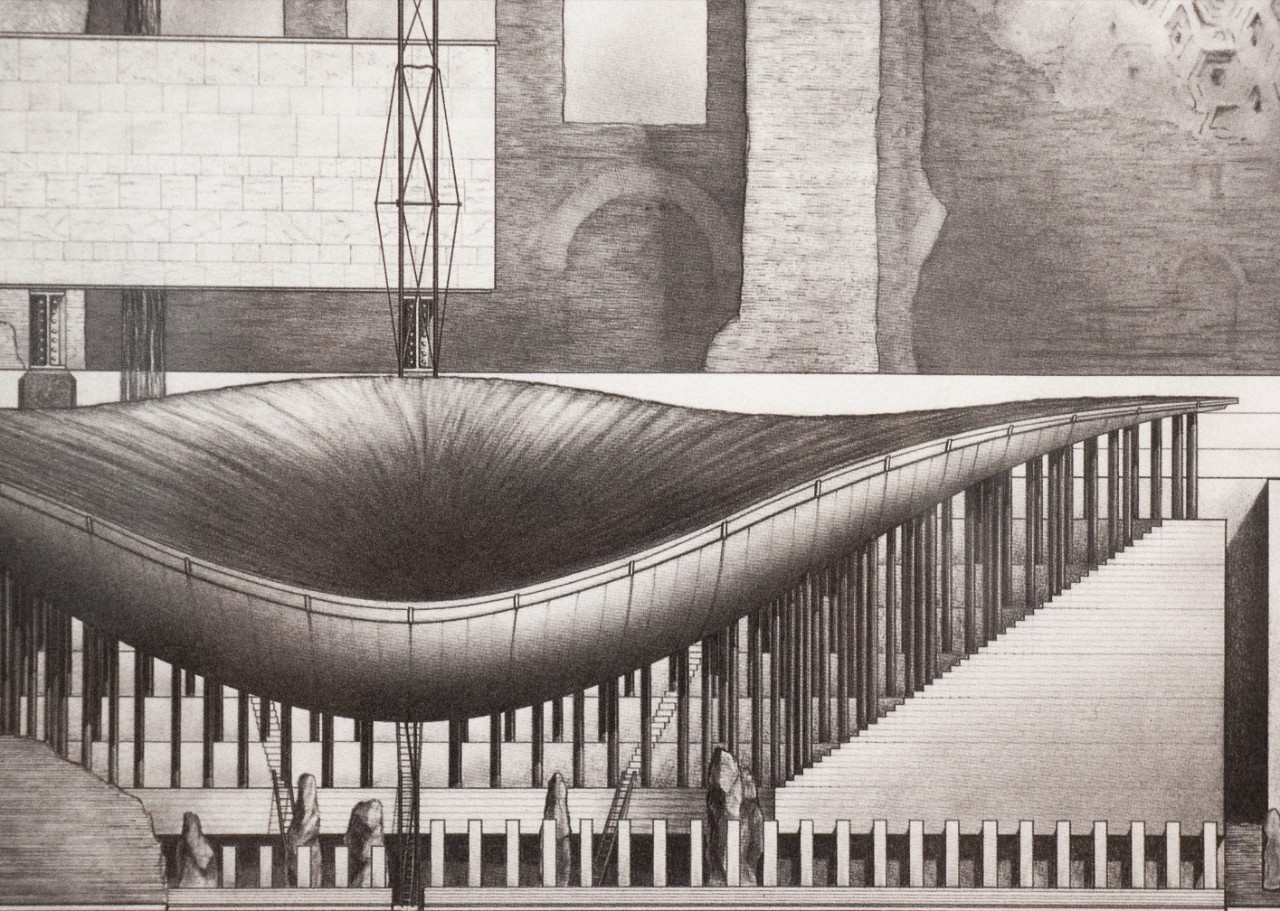 Doug Darden, Temple Forgetful, lithograph