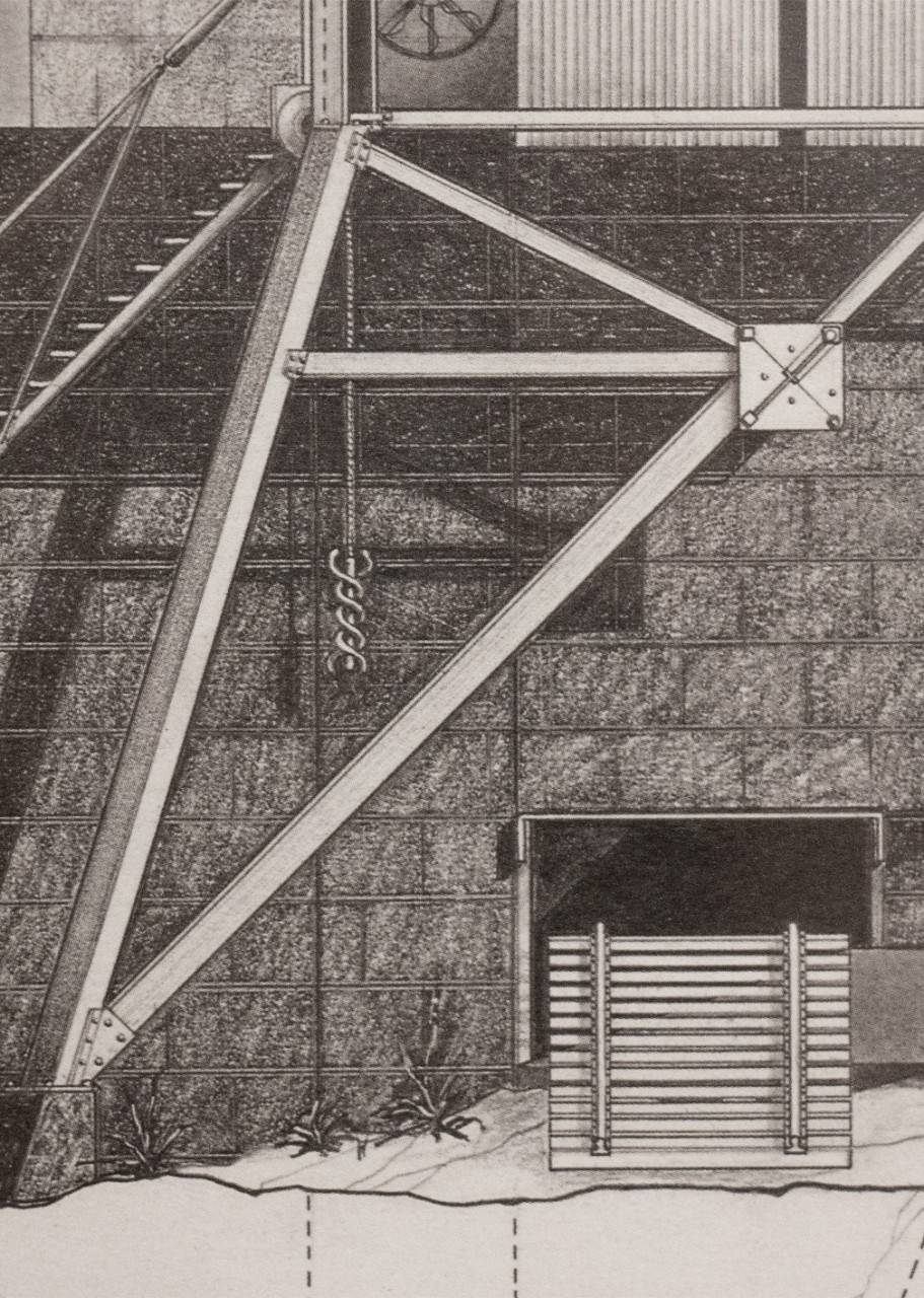 Doug Darden, Oxygen House, lithograph, detail