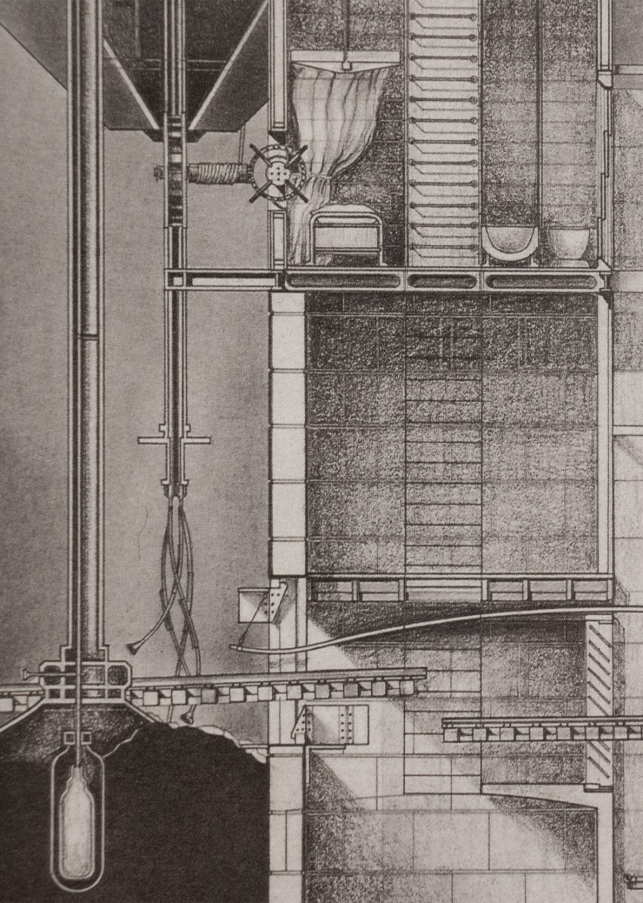 Doug Darden, Oxygen House, lithograph, detail