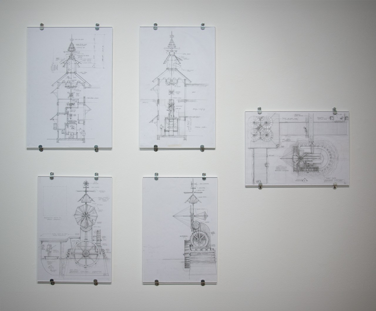 Dan Bube, Meandering River Garden Resort, pencil on paper,