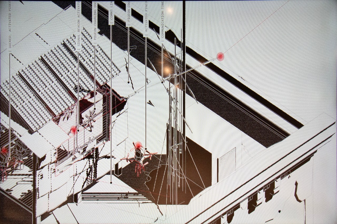 Brendan Girten, Video Still of drowningNYC, video animation