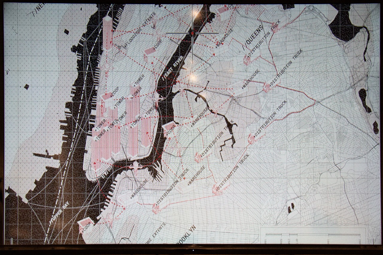 Brendan Girten, Video Still of drowningNYC, video animation