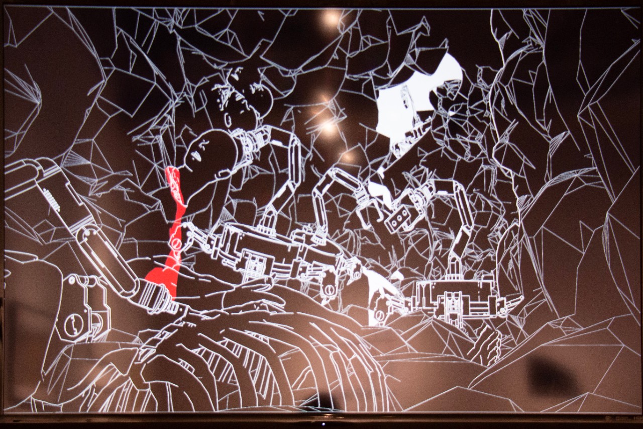 Kelsey de Polo, Video Still of Architecture to Support a Transient America, video animation