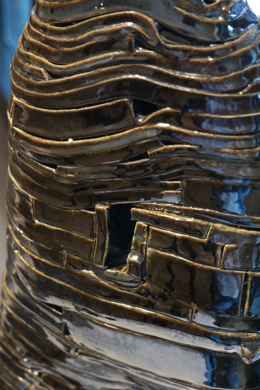 stoneware tall sculpture