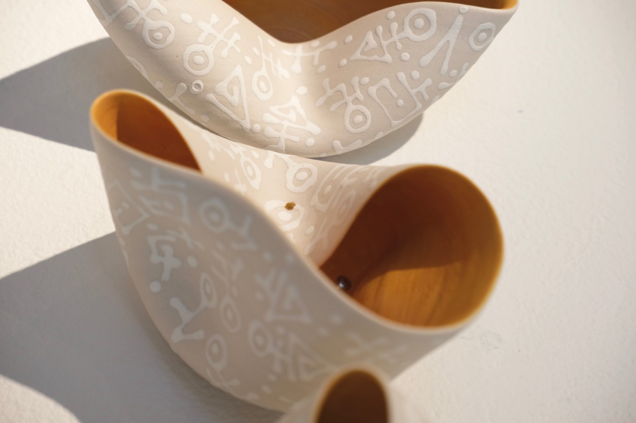 Thrown and altered porcelain