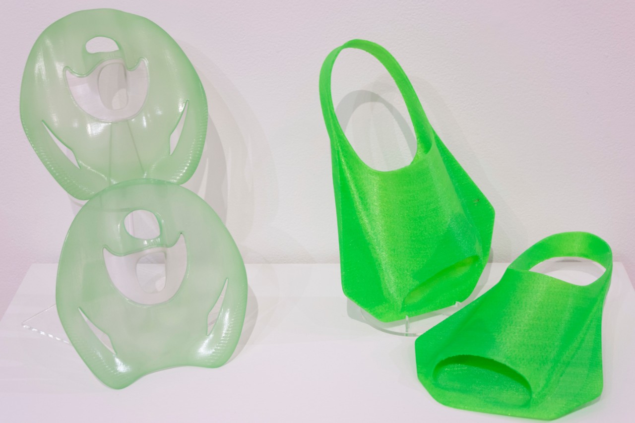 prints on paper, printed book, plastic prototypes