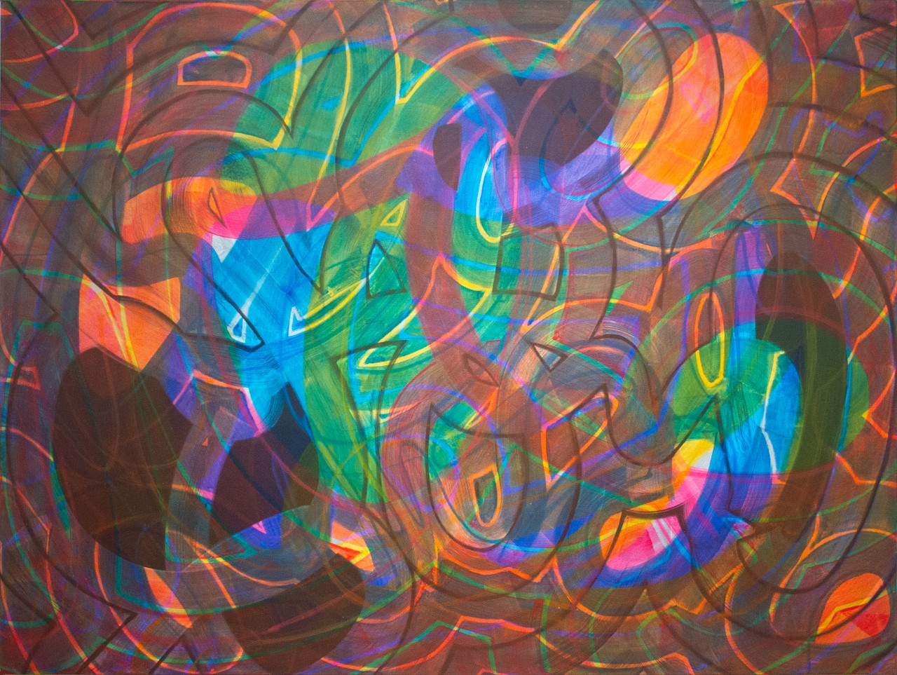 Hans Breiter, The Illusion of Time, acrylic on gesso primed canvas