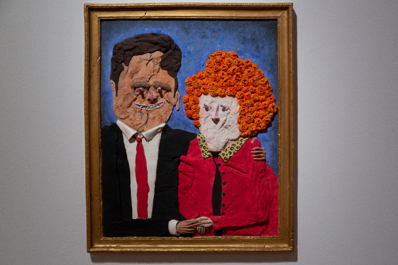 ceramic couple portrait