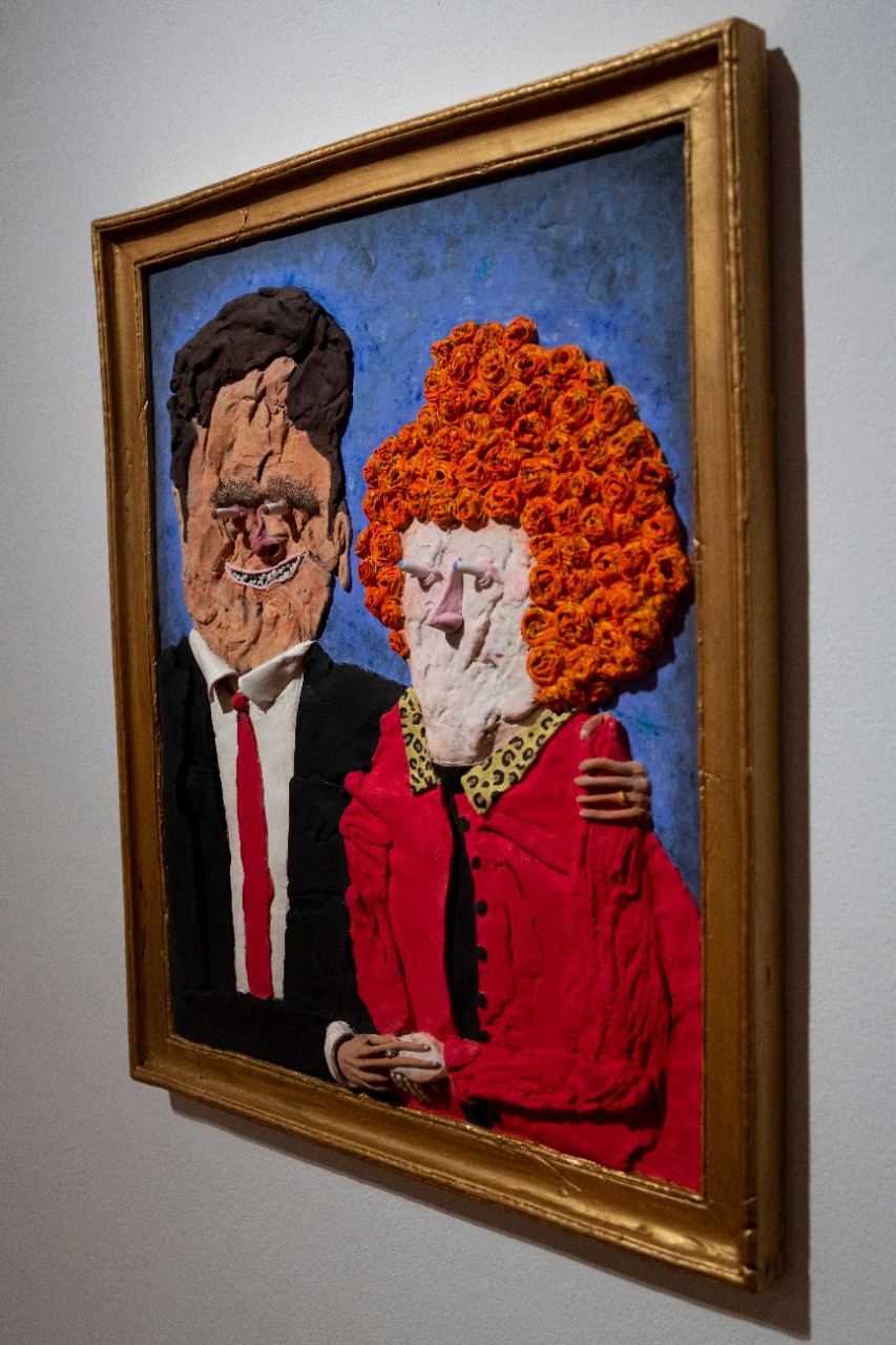 ceramic couple portrait