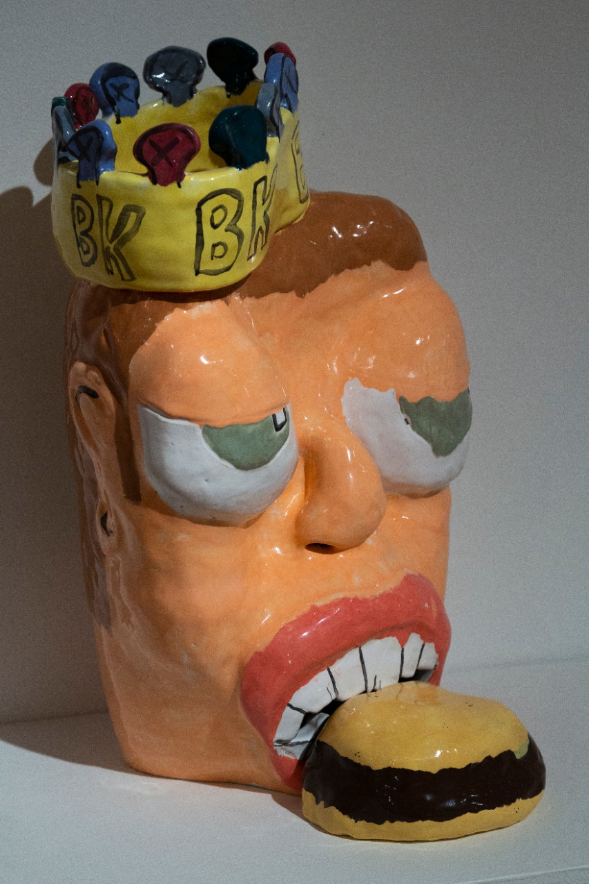 comic ceramic glossy face