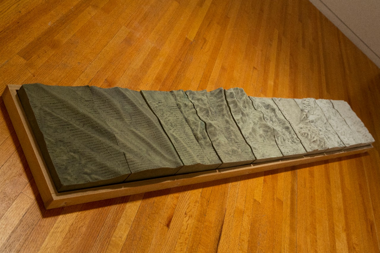 textured gray art project