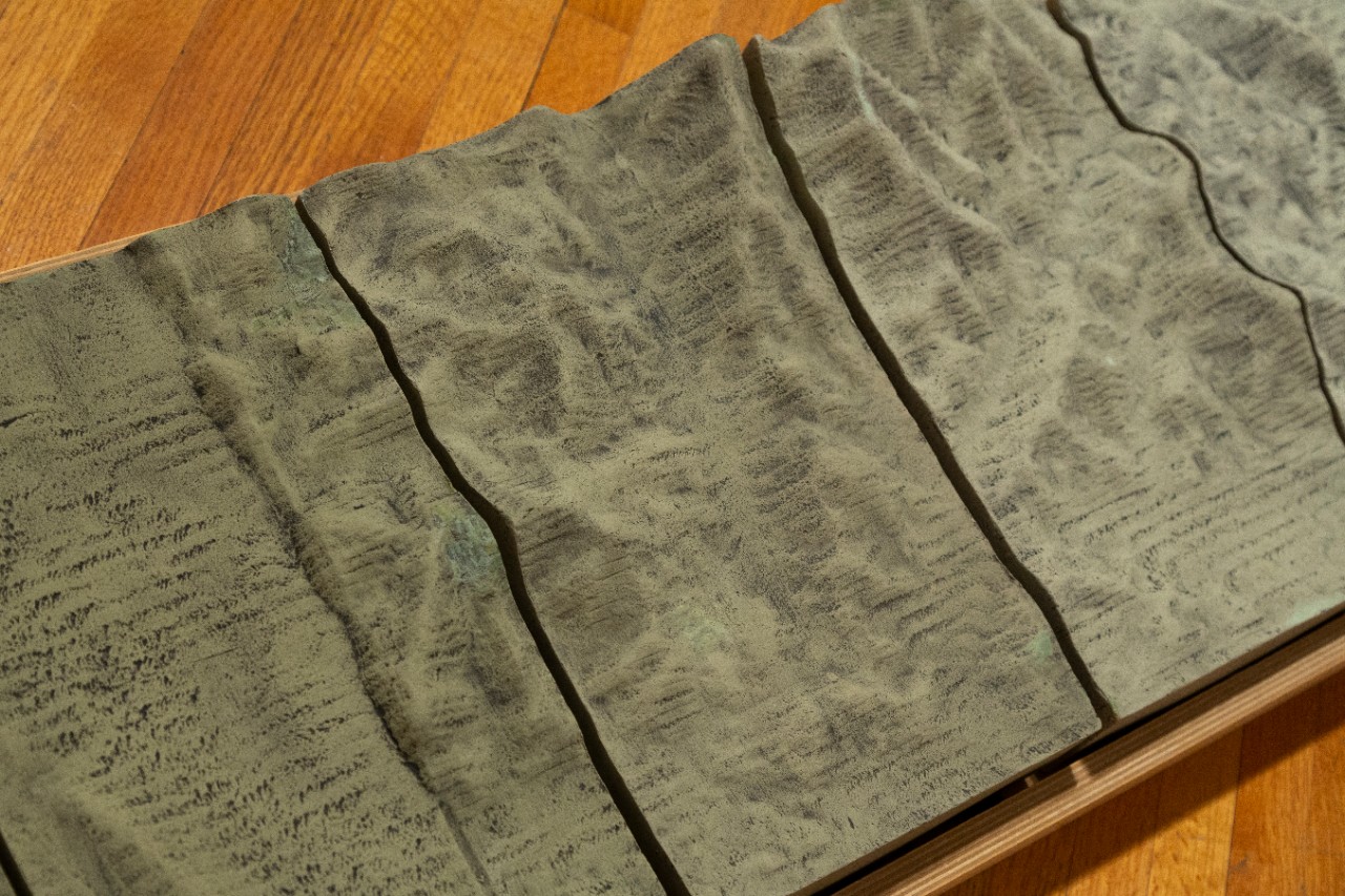 textured gray art project