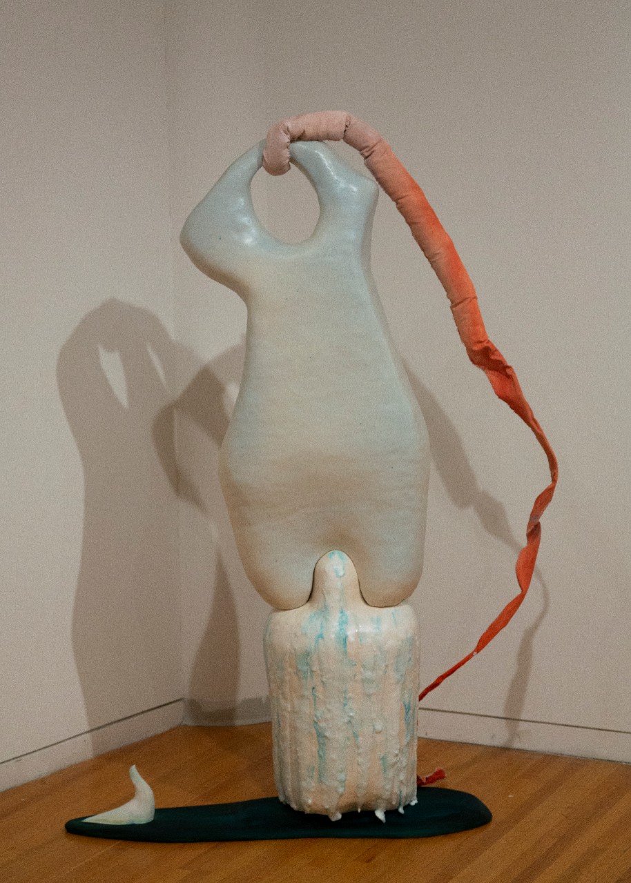 ceramic wood and fabric project